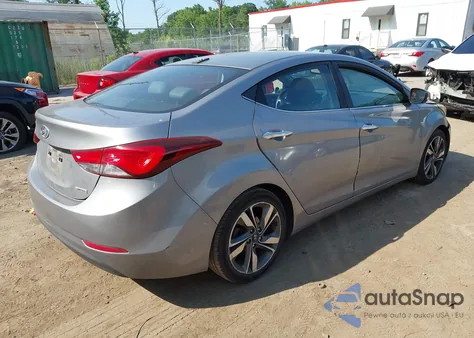 2015 Hyundai Elantra Limited из США, поврежденный, VIN KMHDH4AEXFU381879